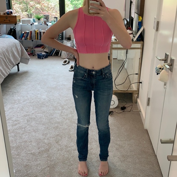 MOTHER Dark Wash Ripped Jeans - Picture 8 of 8